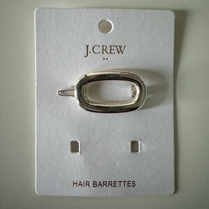 NWT J.Crew Factory Silver Hair Barrette/Clip (only 1)